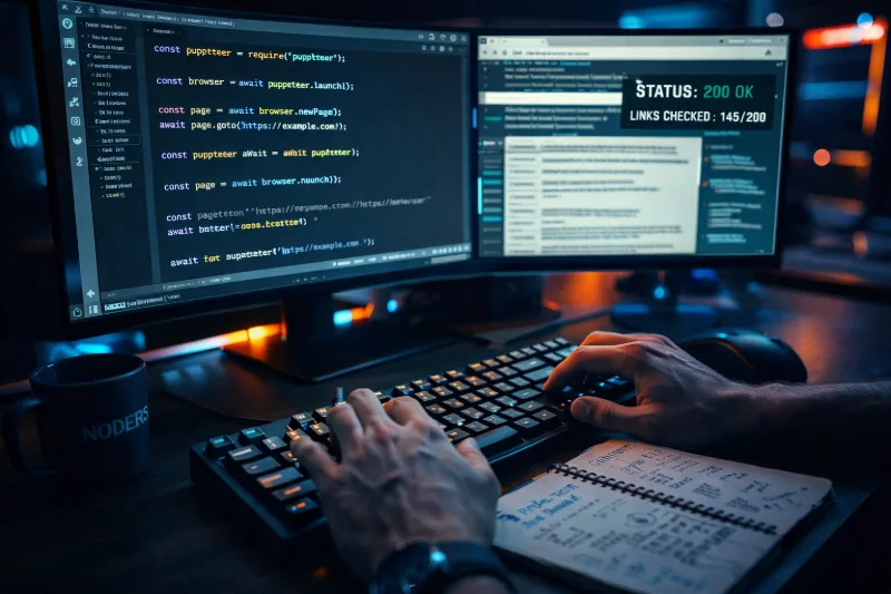 Парсинг даних та перевірка посилань за допомогою Puppeteer