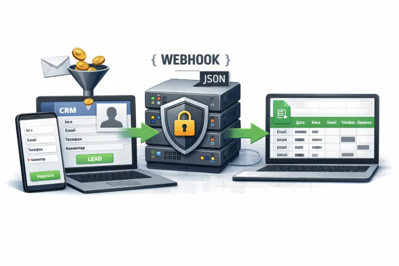 Ілюстрація прийому ліда з зовнішньої CRM або форми