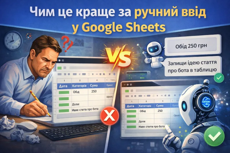 Ручний ввід проти автоматизації з AI