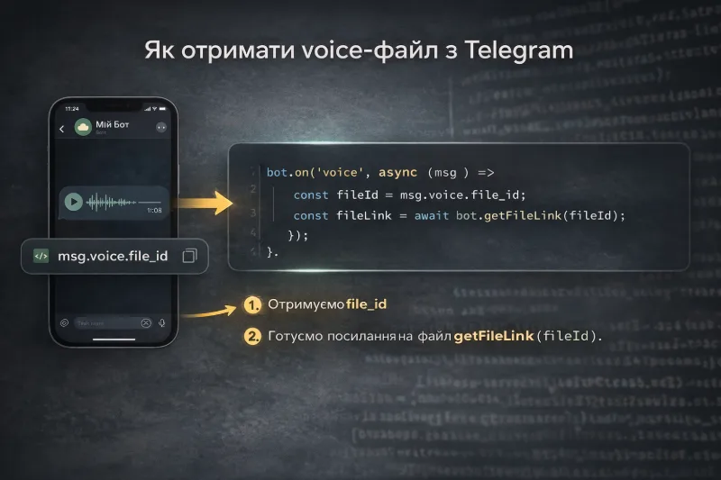 Як отримати voice-файл з Telegram